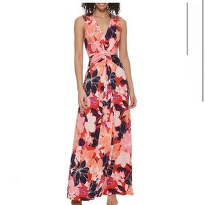 Jessica Howard floral ruched maxi dress